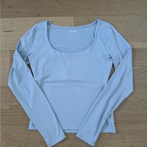 Women's Sky Blue Long Sleeve Tee